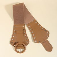 Casual Vintage Style Solid Color Pu Leather Rivet Adults Leather Belts main image 8