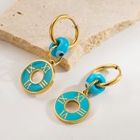 1 Pair IG Style Modern Style Classic Style Oval Plating Inlay 316 Stainless Steel  Resin Pearl 18K Gold Plated Drop Earrings main image 6