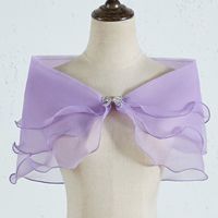 Women's Sweet Solid Color Bow Knot Polyester Shawl sku image 12