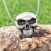 1 Piece 304 Stainless Steel Skull Pendant main image 4