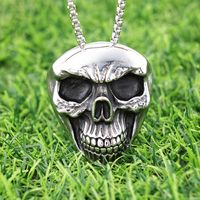 1 Piece 304 Stainless Steel Skull Pendant main image 8