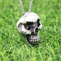 1 Piece 304 Stainless Steel Skull Pendant main image 6
