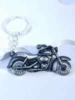 Hip-Hop Motorcycle Alloy Asymmetrical Keychain sku image 1
