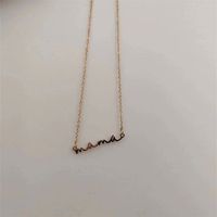 Simple Style Letter Stainless Steel Necklace sku image 1