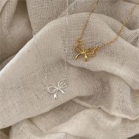 Sterling Silver Casual Chain Bow Knot Pendant Necklace main image 8