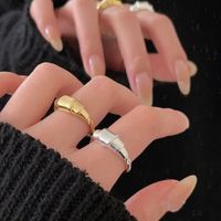 Sterling Silver Casual Plating Geometric Rings main image 3