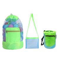 Vacation Solid Color Bucket String Beach Bag sku image 5
