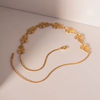 304 Stainless Steel 18K Gold Plated Simple Style Classic Style Plating Solid Color Necklace main image 6