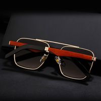 Retro Streetwear Solid Color Pc Square Full Frame Men's Sunglasses main image 5