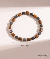 Simple Style Color Block Wood Haematite Women's Bracelets main image 2