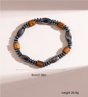 Style Simple Bloc De Couleur Bois L'hématite Hommes Bracelets main image 2