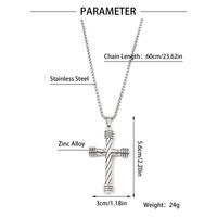 Simple Style Cross Clown Retro Angel Zinc Alloy 201 Stainless Steel Polishing Plating Men's Necklace main image 3