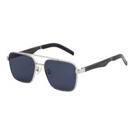 Retro Streetwear Solid Color Pc Square Full Frame Men's Sunglasses sku image 3
