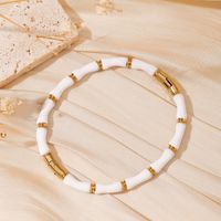 304 Stainless Steel 18K Gold Plated Simple Style Classic Style Geometric Wristband sku image 1