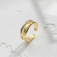 Kupfer Klassischer Stil Einfarbig Offener Ring main image 4