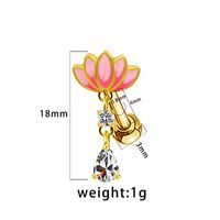 1 Piece Ear Cartilage Rings & Studs Sexy Heart Shape Floral Butterfly Glass Titanium Steel Copper Inlay Rhinestones Zircon White Gold Plated Gold Plated main image 8