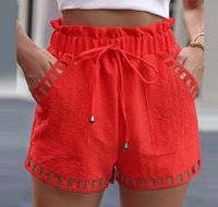 Femmes Du Quotidien Style Simple Couleur Unie Shorts Pantalons Décontractés main image 5