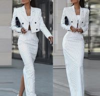 Holiday Daily Women's Streetwear Stripe Solid Color Polyester Skirt Sets Skirt Sets main image 1