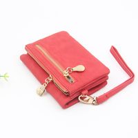 Women's Solid Color Pu Leather Zipper Wallets sku image 8