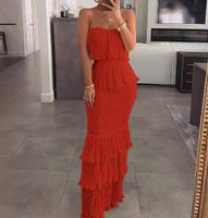 Femmes Robe Régulière Sexy Col En V Impression Sans Manches Couleur Unie Maxi Longue Robe Du Quotidien Fête Date sku image 13