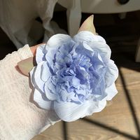 Sweet Simple Style Flower Raw Silk Hair Clip 1 Piece sku image 8