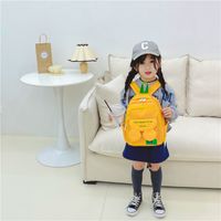 Waterproof 13 Inch 17 Inch Letter Solid Color Casual School Kids Backpack main image 5