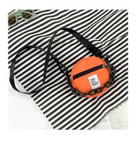 Unisex Mini Nylon Letter Solid Color Streetwear Round Zipper Coin Purse sku image 3