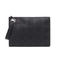 Women's Large Pu Leather Solid Color Vintage Style Zipper Envelope Bag main image 4