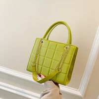 Women's Medium Pu Leather Solid Color Classic Style Zipper Handbag sku image 6