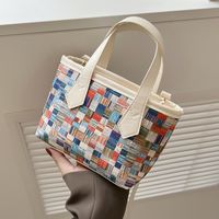 Women's Medium Pu Leather Geometric Classic Style Zipper Handbag main image 5