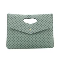 Women's Medium Pu Leather Solid Color Vintage Style Buckle Flip Cover Clutch Bag sku image 6