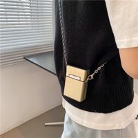 Women's Small Plastic Solid Color Streetwear Lock Clasp Box Bag main image 4