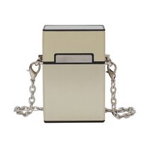 Women's Small Plastic Solid Color Streetwear Lock Clasp Box Bag sku image 2