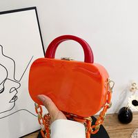 Women's Small Arylic Solid Color Streetwear Magnetic Buckle Handbag sku image 7