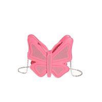 Women's Small Pu Leather Solid Color Streetwear Butterfly Zipper Shoulder Bag sku image 3