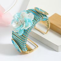 Retro Classic Style Flower Alloy Plating Women's Bangle main image 4