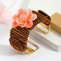 Retro Classic Style Flower Alloy Plating Women's Bangle main image 6