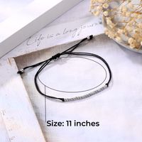 Simple Style Classic Style Solid Color 304 Stainless Steel Drawstring Bracelets In Bulk main image 2