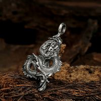 1 Piece 304 Stainless Steel None 18K Gold Plated Dragon Pendant main image 5