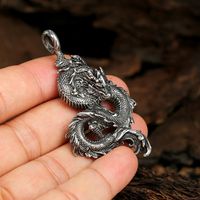 1 Piece 304 Stainless Steel None 18K Gold Plated Dragon Pendant main image 6