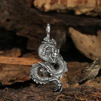 1 Piece 304 Stainless Steel None 18K Gold Plated Dragon Pendant main image 1