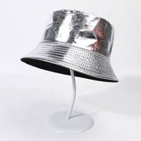 Unisex Casual Streetwear Solid Color Wide Eaves Bucket Hat main image 4