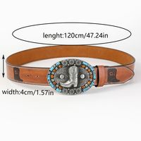 Vintage Style Ethnic Style Boots Pu Leather Unisex Leather Belts sku image 2