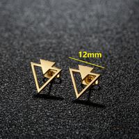 1 Pair Sweet Simple Style Artistic Heart Shape Butterfly Polishing 304 Stainless Steel 18K Gold Plated Ear Studs sku image 15