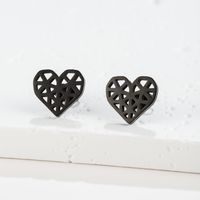 1 Pair Sweet Simple Style Artistic Heart Shape Butterfly Polishing 304 Stainless Steel 18K Gold Plated Ear Studs sku image 19