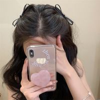 Women's Basic Sweet Simple Style Bow Knot Pu Leather Hair Clip main image 5