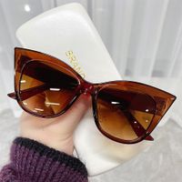 Casual Vacation Solid Color Ac Cat Eye Full Frame Women's Sunglasses main image 4