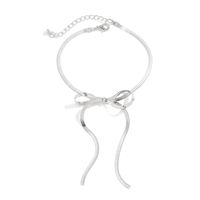 Elegant Sweet Simple Style Bow Knot Gold Plated Silver Plated Alloy Wholesale Anklet main image 3