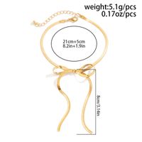 Elegant Sweet Simple Style Bow Knot Gold Plated Silver Plated Alloy Wholesale Anklet main image 2