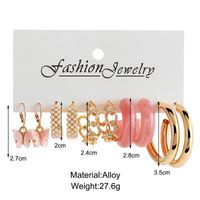 1 Set IG Style Casual Elegant Geometric Butterfly Hollow Out Inlay Arylic Alloy Pearl Drop Earrings Ear Studs main image 3
